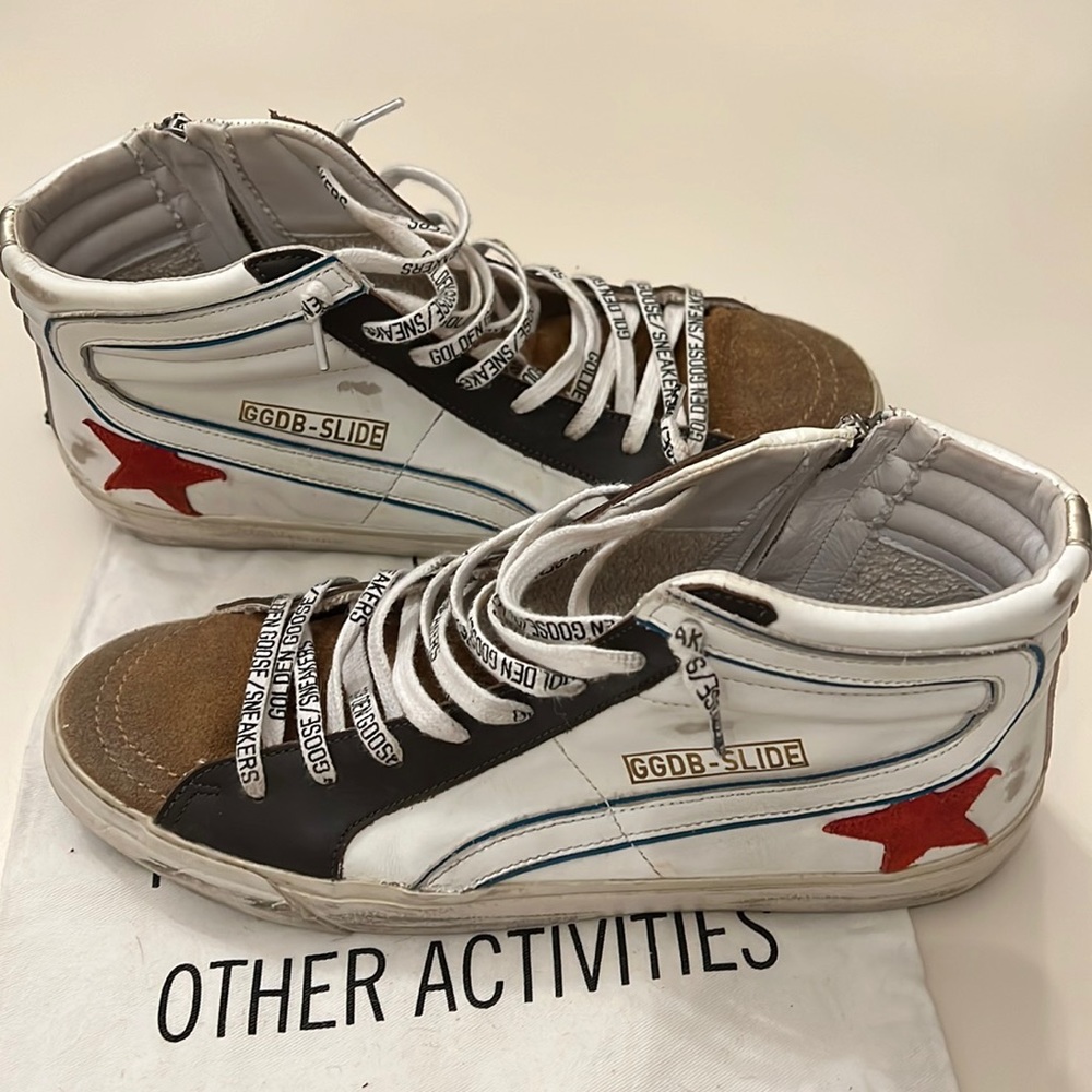 Men’s Golden Goose Slide Sneaker Skate Sole, Better than New